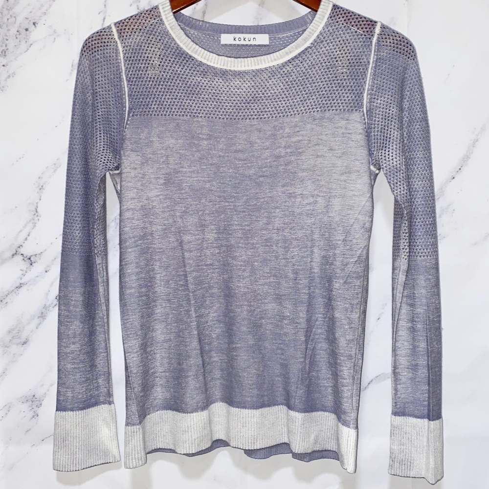Kokun Bamboo Cashmere Mesh Long Sleeve